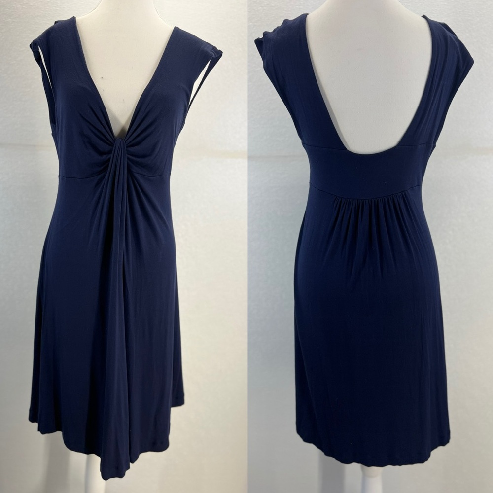 Express V Neck Flowy Maxi Knee Length Cap Sleeve‎ Dress SIZE SMALL